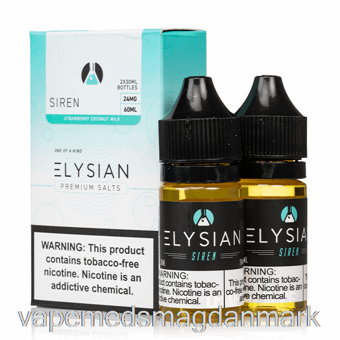 Vape Uden Nikotin Sirene - Elysian Salte E-væske - 60ml 48mg